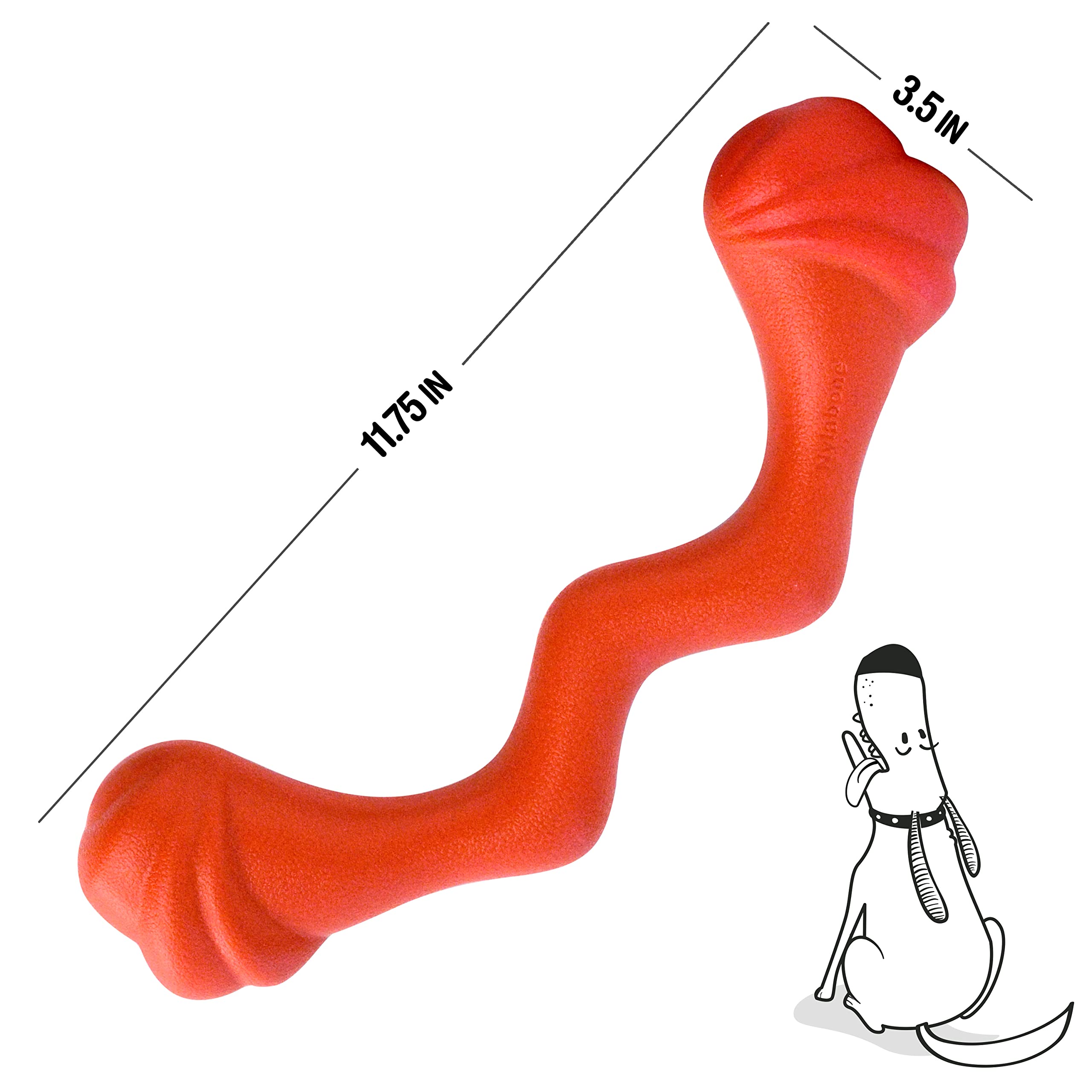 Nylabone Springa Interactive Dog Toy - Lightweight Flexible Floatable Dog Tug Toy for Creative Play & Dog Exercise